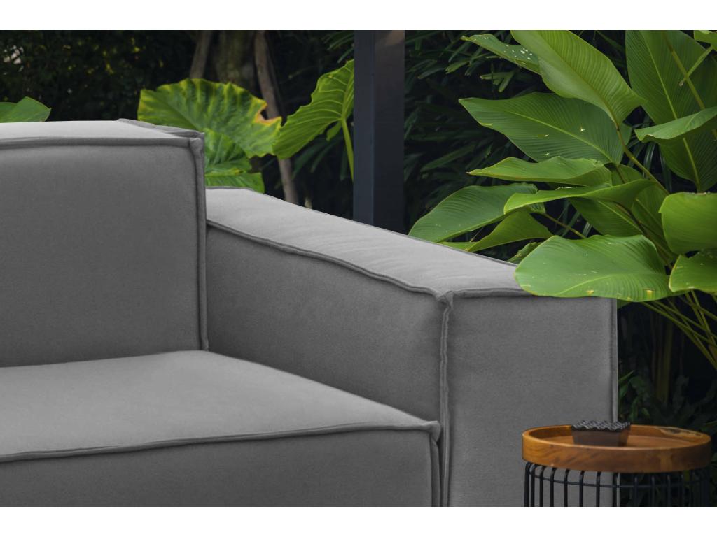 Gray Fabric Accent Chair - dlz1766461693943