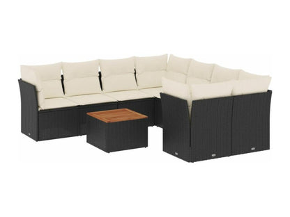 Black Woven Resin Wicker Outdoor Furniture Set - dlz1766461464441