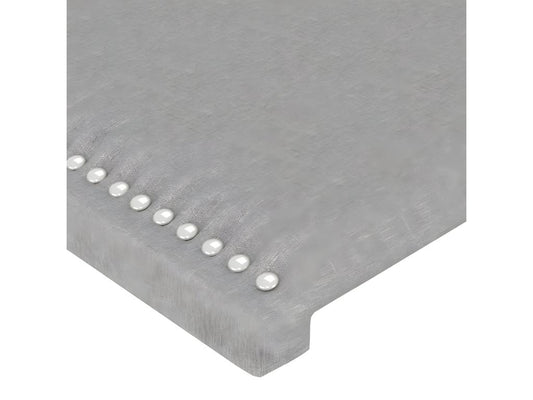 Gray Fabric Bed, 183 x 16 x 118 cm