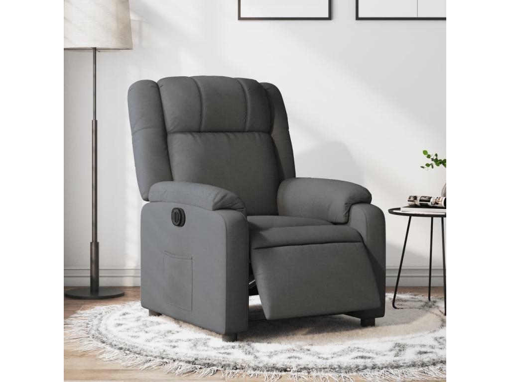 Gray Fabric Accent Chair - dlz1766461842655