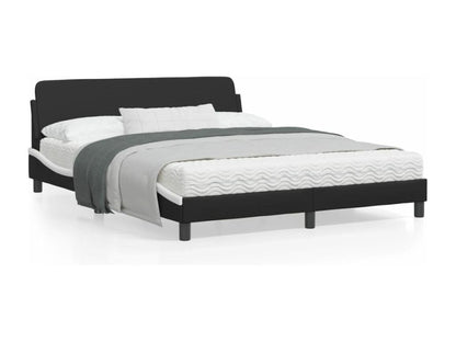 Black Faux Leather Bed Frame, 160 x 200 cm