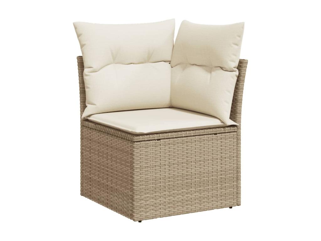 Beige Woven Resin Wicker Outdoor Furniture Set - dlz1766461508657