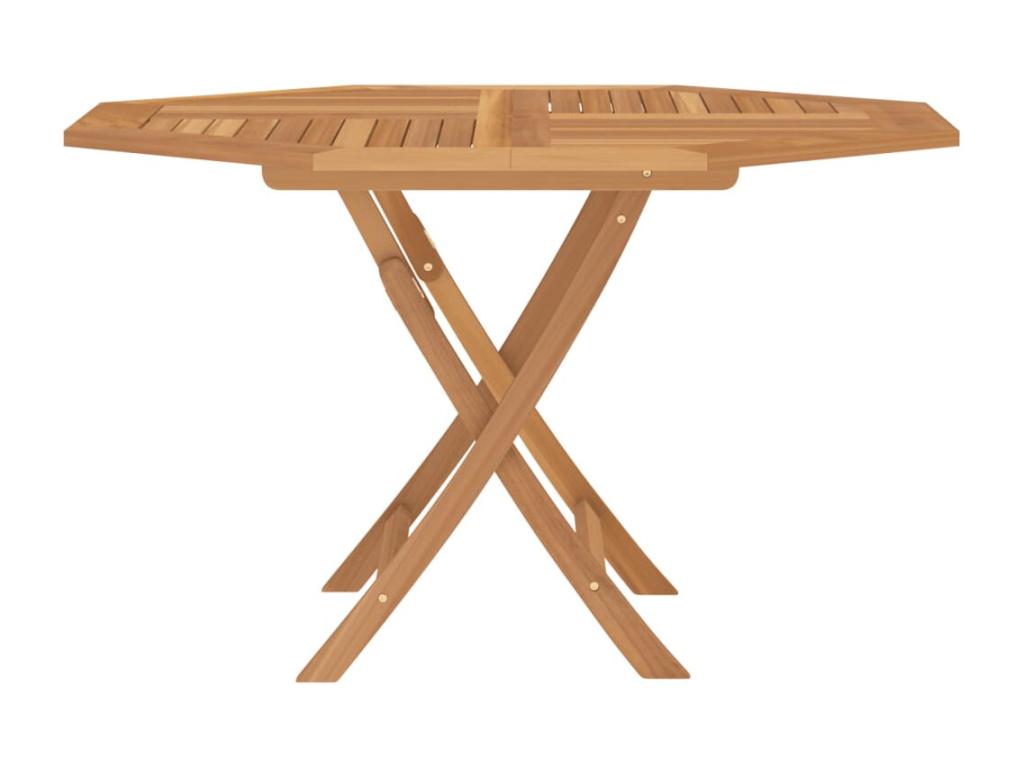 Brown Solid Wood Table, 110 x 110 x 75 cm