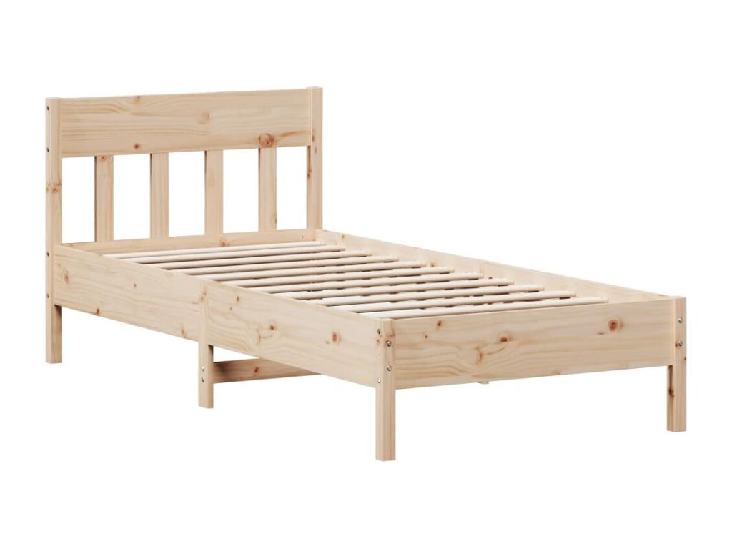 Brown Pine Wood Mattress, 75 x 190 cm