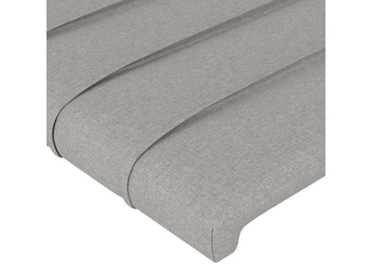 Gray Fabric Bed, 163 x 16 x 78 cm