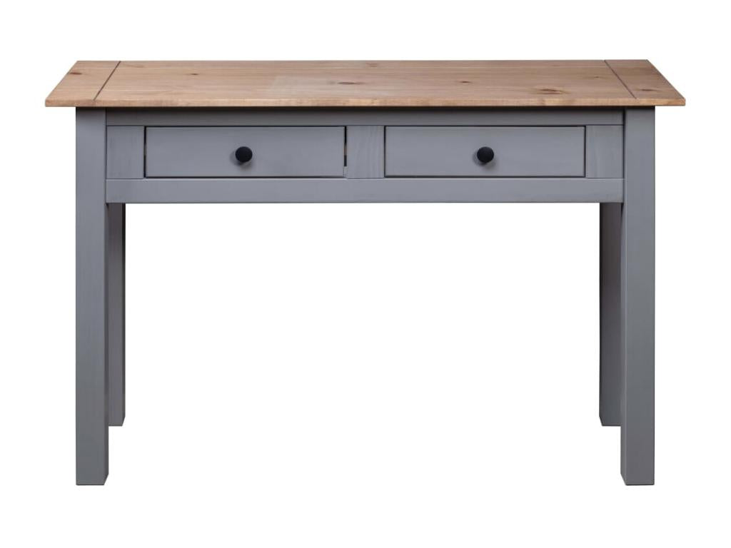 Gray Pine Wood Table, 110 x 40 x 72 cm
