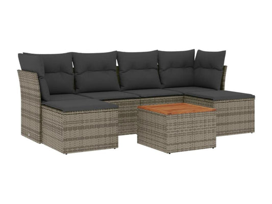Gray Woven Resin Wicker Outdoor Furniture Set - dlz1766461025269