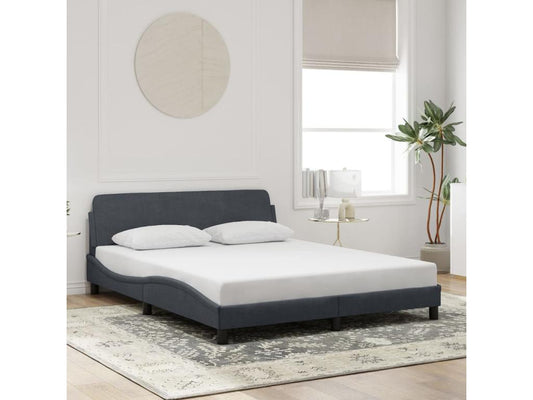 Gray Velvet Mattress, 160 x 200 cm