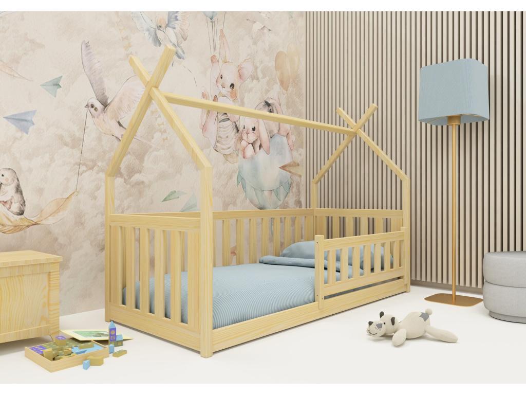 Beige Bed, 80 x 160 cm