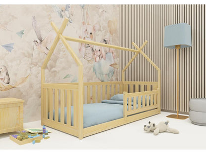 Beige Bed, 80 x 160 cm