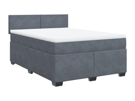 Gray Velvet Mattress, 140 x 190 cm