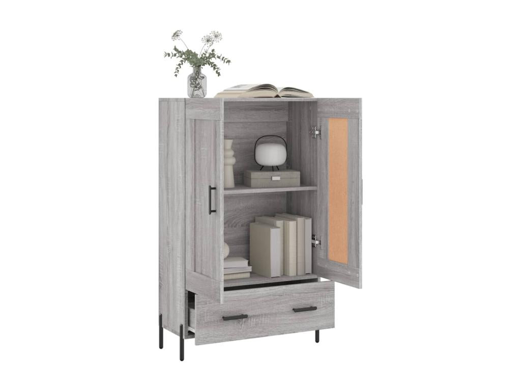 Gray Engineered Wood Sideboard, 69.5 x 31 x 115 cm