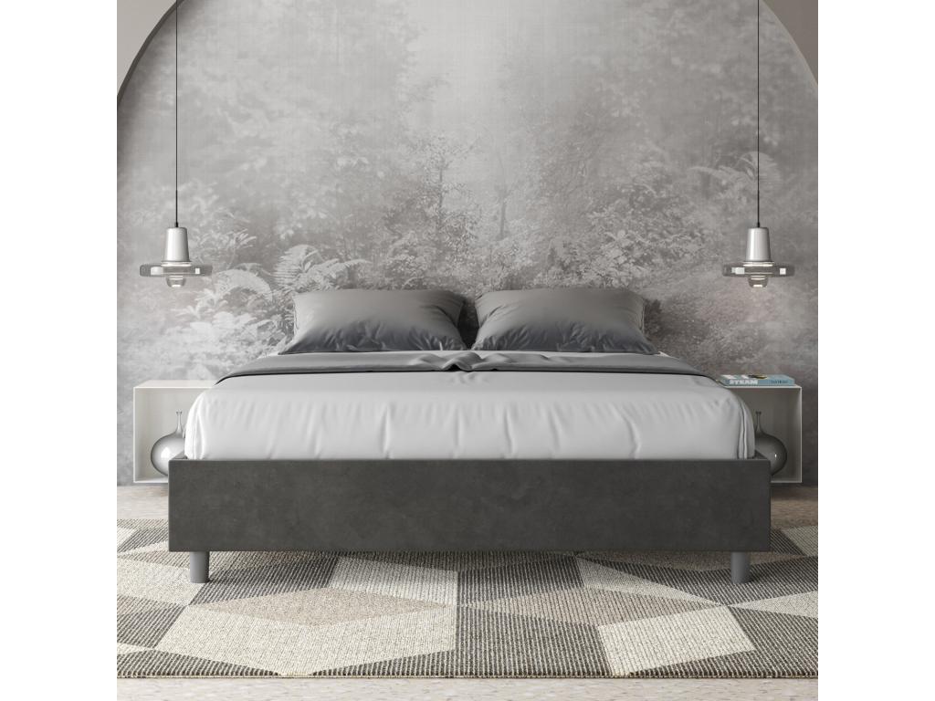 Gray Bed, 160 x 190 cm
