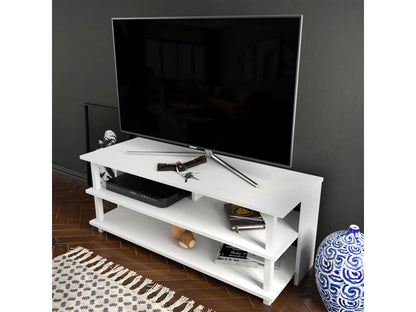 White TV Stand, 120 x 47.4 x 44.6 cm