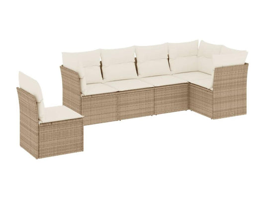 Beige Woven Resin Wicker Outdoor Furniture Set - dlz1766461508657