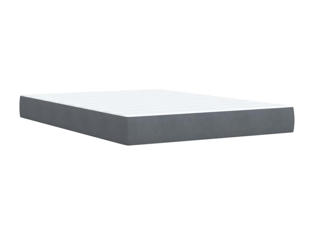 Gray Velvet Mattress, 140 x 190 cm