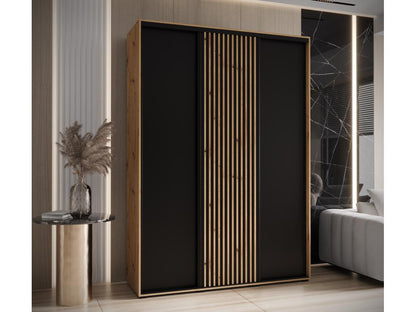 Black Wardrobe, 170 x 60 x 235.2 cm
