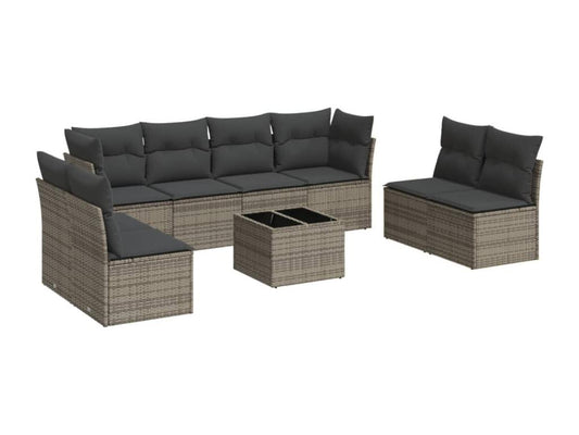 Gray Woven Resin Wicker Outdoor Furniture Set - dlz1766461840775