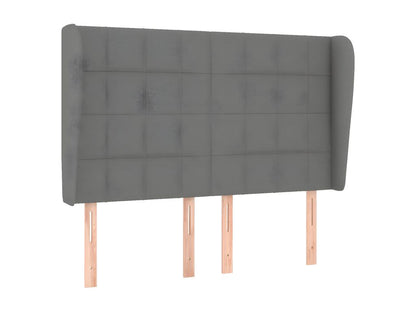 Gray Fabric Bed, 147 x 23 x 118 cm