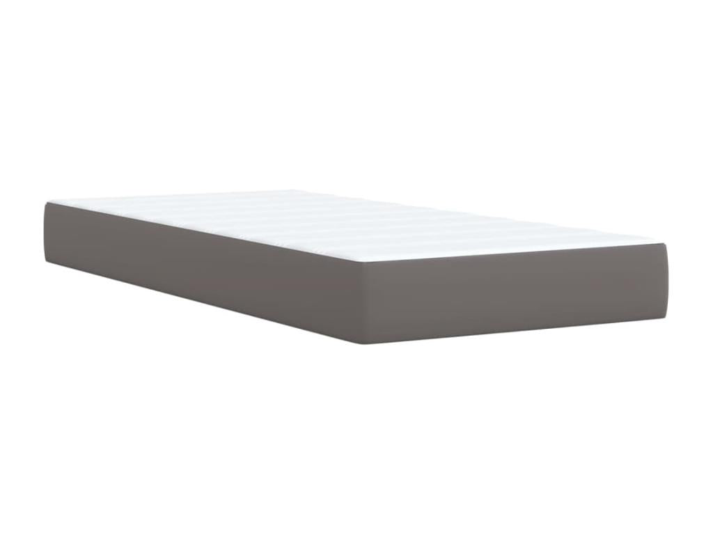 Gray Faux Leather Mattress, 80 x 200 cm