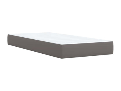 Gray Faux Leather Mattress, 80 x 200 cm