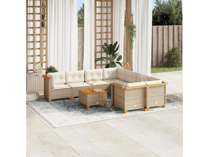 Beige Woven Resin Wicker Outdoor Furniture Set - dlz1766461115151