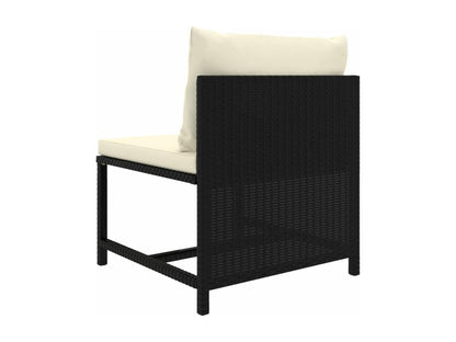 Black Woven Resin Wicker Outdoor Furniture Set - dlz1766461291156
