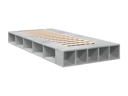 Gray Engineered Wood Bed Frame, 100 x 200 cm