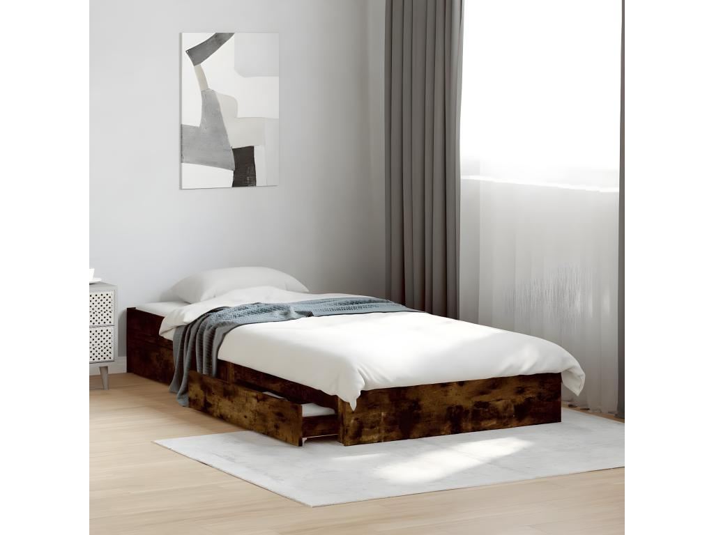 Brown Oak Wood Mattress, 75 x 190 cm