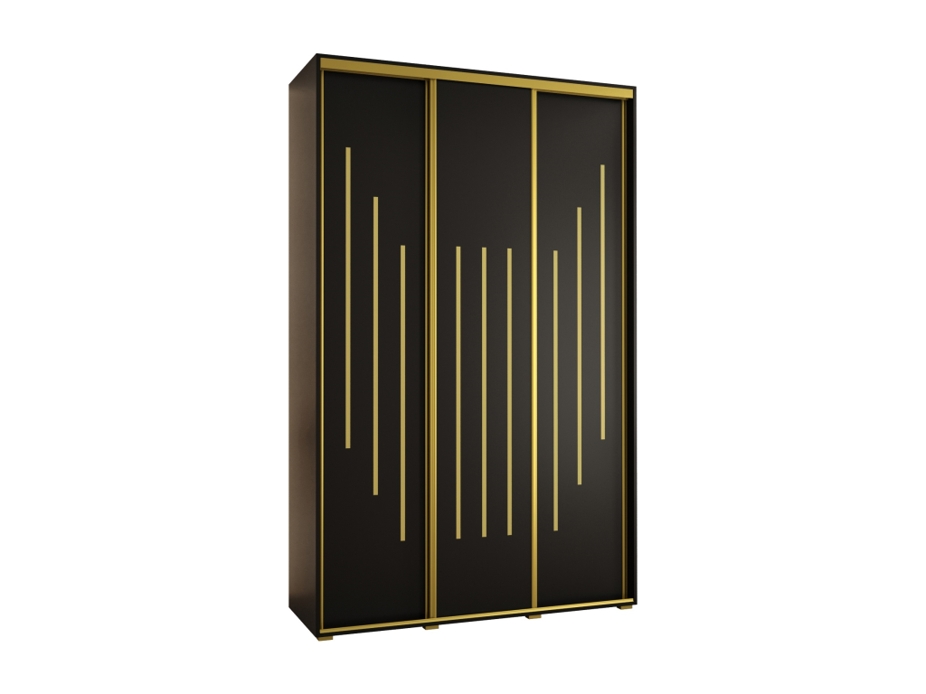 Black Wardrobe, 160 x 45 x 235.2 cm