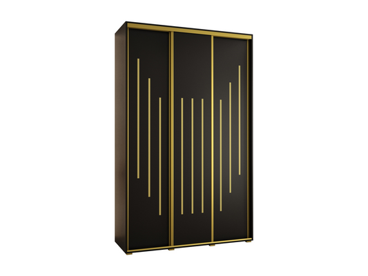 Black Wardrobe, 160 x 45 x 235.2 cm