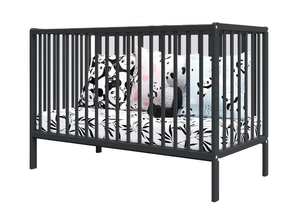 Anthracite Bed, 120 x 60 cm