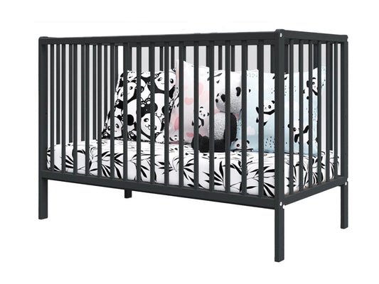 Anthracite Bed, 120 x 60 cm