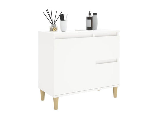 White Engineered Wood Wardrobe, 65 x 33 x 60 cm