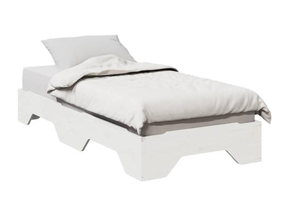 White Solid Wood Mattress, 90 x 190 cm