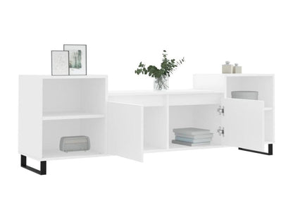 White Engineered Wood TV Stand, 160 x 35 x 55 cm